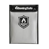 SentrySafe Fire and Water Resistant Bag with Zipper for Documents