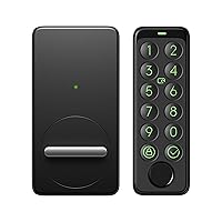 Smart Lock with Keypad Touch, Bluetooth Electronic Deadbolt, Fingerprint Keyless Entry Door Lock, Smart Door Lock Front Door, Compatible with Wi-Fi Bridge (Sold Separately)