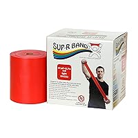 CanDo 10-6322 Sup-R Latex Free Exercise Band, 50yds Length, Red Light