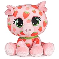 GUND P.Lushes Pets Juicy Jam Collection, Berrie Fields Pig Stuffed Animal, Pink/Red, 6”