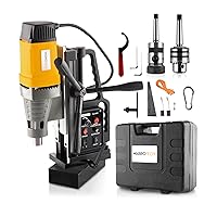 WABROTECH WT28REG Magnetic Drill 60 mm - Magnetic Core Drill 300 rpm - Magnetic Holding Force 13800 N - Portable Magnetic Drilling Unit M3-M22 for Metalworking - Core Drill 2080 W - Magnetic Drill