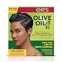 Olive Oil Built-In Protection New Growth No-Lye Hair Relaxer - Extra Strength (Pack of 2)