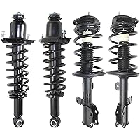 Evan-Fischer Shock Absorber and Strut Assembly Set of 4 Compatible with 2003-2008 Toyota Matrix Front and Rear Left and Right Side