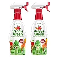 Veggie Wash Fruit & Vegetable Wash, Produce Wash and Cleaner, 2-Pack Spray, 32 Fluid Ounce