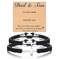 Tarsus Matching Cross Bracelets Fathers Day Mothers Day Birthday Presents Gifts