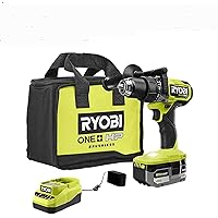 RYOBI ONE+ HP 18V Brushless Cordless 1/2 in. Hammer Drill Kit with (1) 4.0 Ah High Performance Battery, Charger, and Tool Bag