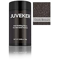 Hair Building Fibers Instantly Conceal Thinning Hair and Bald Spots for Men & Women (Large 28 Grams Bottle) - Undetectable, Washes Away, For All Hair Types, No Animal Byproducts (Dark Brown)