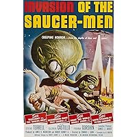 - Vintage Science Fiction Horror Movie Poster Invasion of the Saucer-Men - 24x36