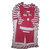 Babygear Unisex-baby Newborn I Love Santa 5 Piece Set In Tulle Bag