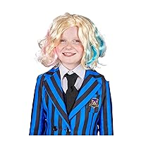Toynk Wednesday Inspired Gothic Girls Friend Blonde Child Costume Wig