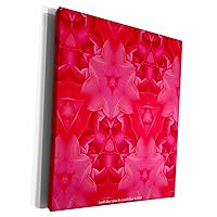 3dRose Kaleidoscope Dark Pink Camilia - Museum Grade Canvas Wrap (cw_5815_1)