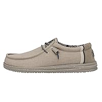 Hey Dude Men's Wally H2O Sand Dollar Size 6 | Men's Loafers | Men's Slip On Shoes | Comfortable & Light-Weight