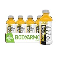 BODYARMOR Flash I.V. Rapid Rehydration Electrolyte Beverage, Tropical Punch, 20 Fl Oz (Pack of 12)