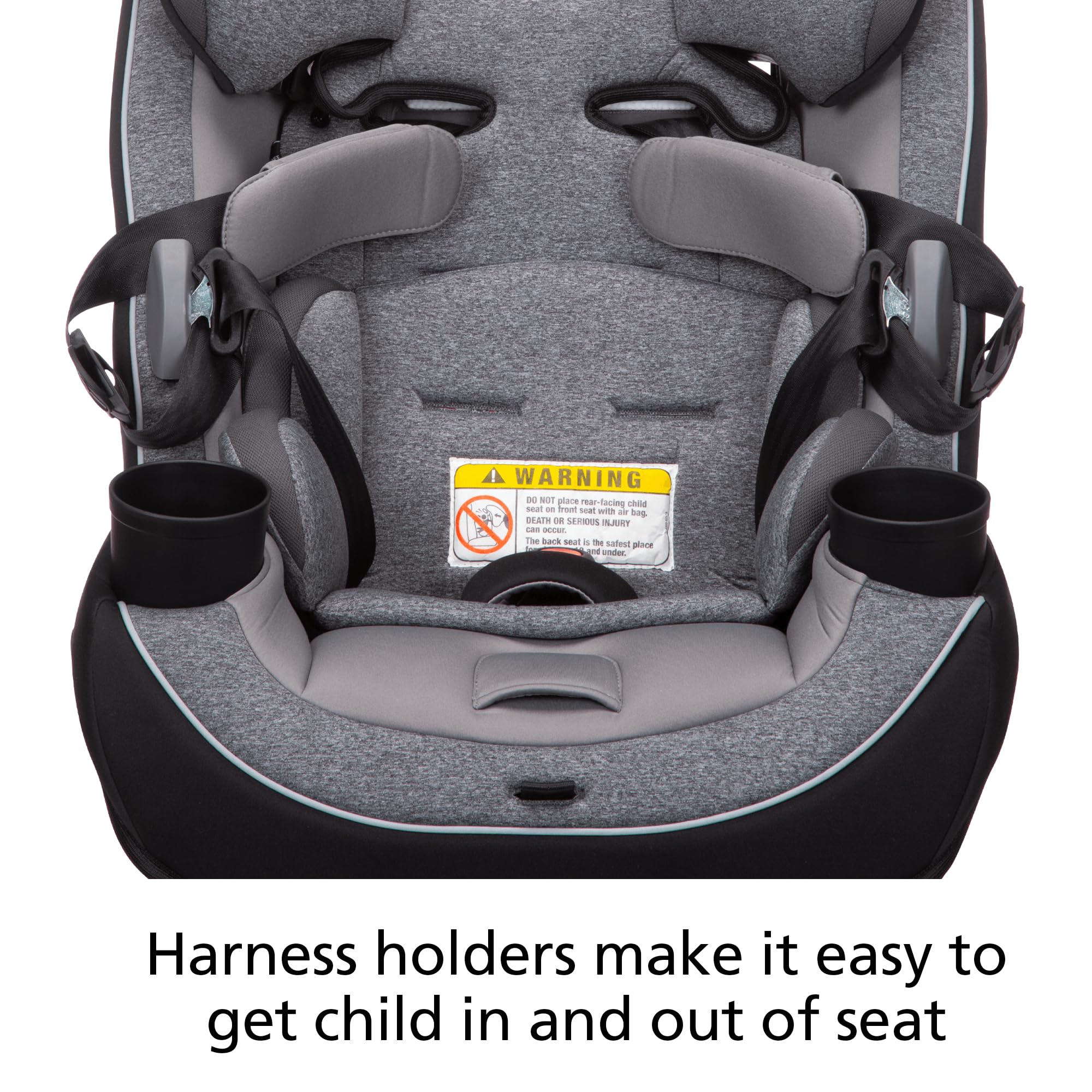 Safety 1st Grow and Go All-in-One Convertible Car Seat,Rear-Facing 5-40 pounds, Forward-Facing 22-65 pounds, and Belt-Positioning Booster 40-100 pounds, Sugar Plum Pop