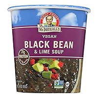 Dr McDougalls Right Foods Black Bean and Lime Big Cup Soup, 3.4 Ounce - 6 per case.6