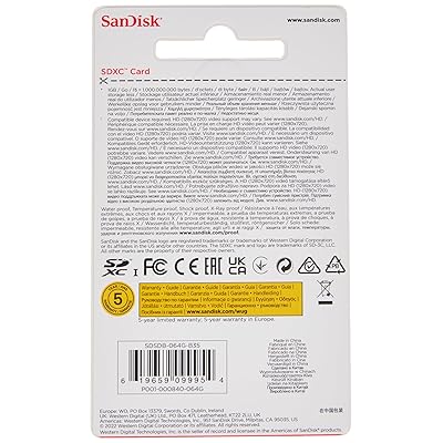  SanDisk 64GB Class 4 SDXC Flash Memory Card- SDSDB