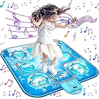 Dance Mat Toys for 3-12 Years Old Girls Birthday Gifts, Dance Mat for Kids, Dance Pad with LED Lights, 6 Game Modes, Built-in Music, Adjustable Volume, Christmas Birthday Gifts for Boys Girls