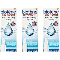 Biotene Gentle Mint Moisturizing Mouth Spray, Sugar-Free, for Dry Mouth and Fresh Breath, 1.5 Fl Oz (Pack of 3)