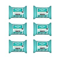 Deep Clean Purifying Micellar Cleansing Makeup Remover Wipes, 25 Count, Pack of 6