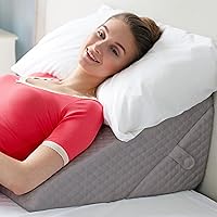 Bed Wedge Pillow for Sleeping, Adjust to Your Comfort, 7-in-1 Incline Body Positioner Memory Foam Adjustable Pillow Wedge. Helps with Acid Reflux, Sleep Apnea, Gerd, Heartburn, Back & Knee Pain