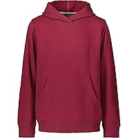 Nautica Boys' Pullover Hoodie Sweatshirt, Signature Logo Design, Kangaroo Pockets, Made with Lightweight Fleece