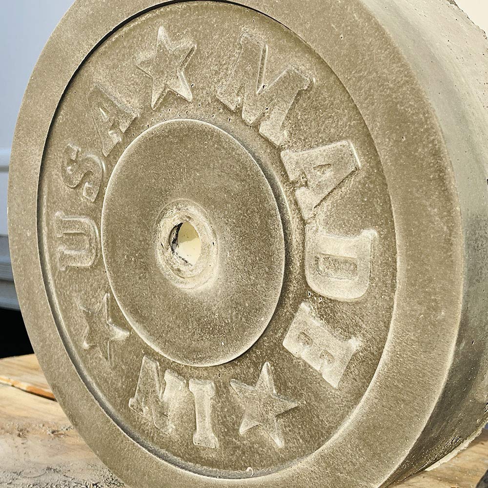 AUTUMN Made in USA 25-45 LB Concrete Cement Weight Plate Mold, Mold for DIY Olympic Barbell Weights, 13