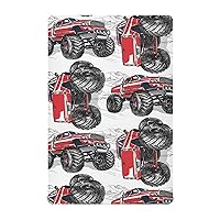 Truck Car Crib Sheets for Boys Girls Pack and Play Sheets Super Soft Mini Crib Sheets Fitted Crib Sheet for Standard Crib and Toddler Mattresses Baby Crib Sheets for Girls Boys, 39x27IN