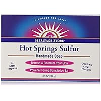 Heritage Store Bath Soap, Hot Springs Sulfur, 3.5 Ounce