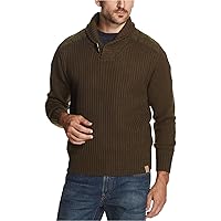 Weatherproof Mens Toggle Pullover Sweater, Green, XX-Large
