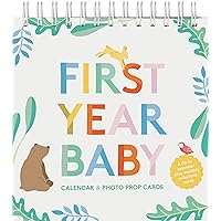 First Year Baby Calendar & Photo Prop Cards: (New Baby Gift)