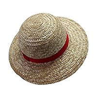 ABYSTYLE One Piece Monkey D. Luffy Straw Hat Adult Anime Manga Pirate Cosplay Costume Accessories Merch Gift Beige