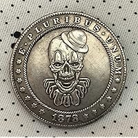 Clown Skull Commemorative Coin American Morgan Hobo Retro Coin Clown Coin Gift Souvenir