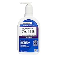 Sensitive Steroid-Free Anti-Itch Lotion for Dry Irritated Skin, Fragrance free - 7.5 Fl Oz