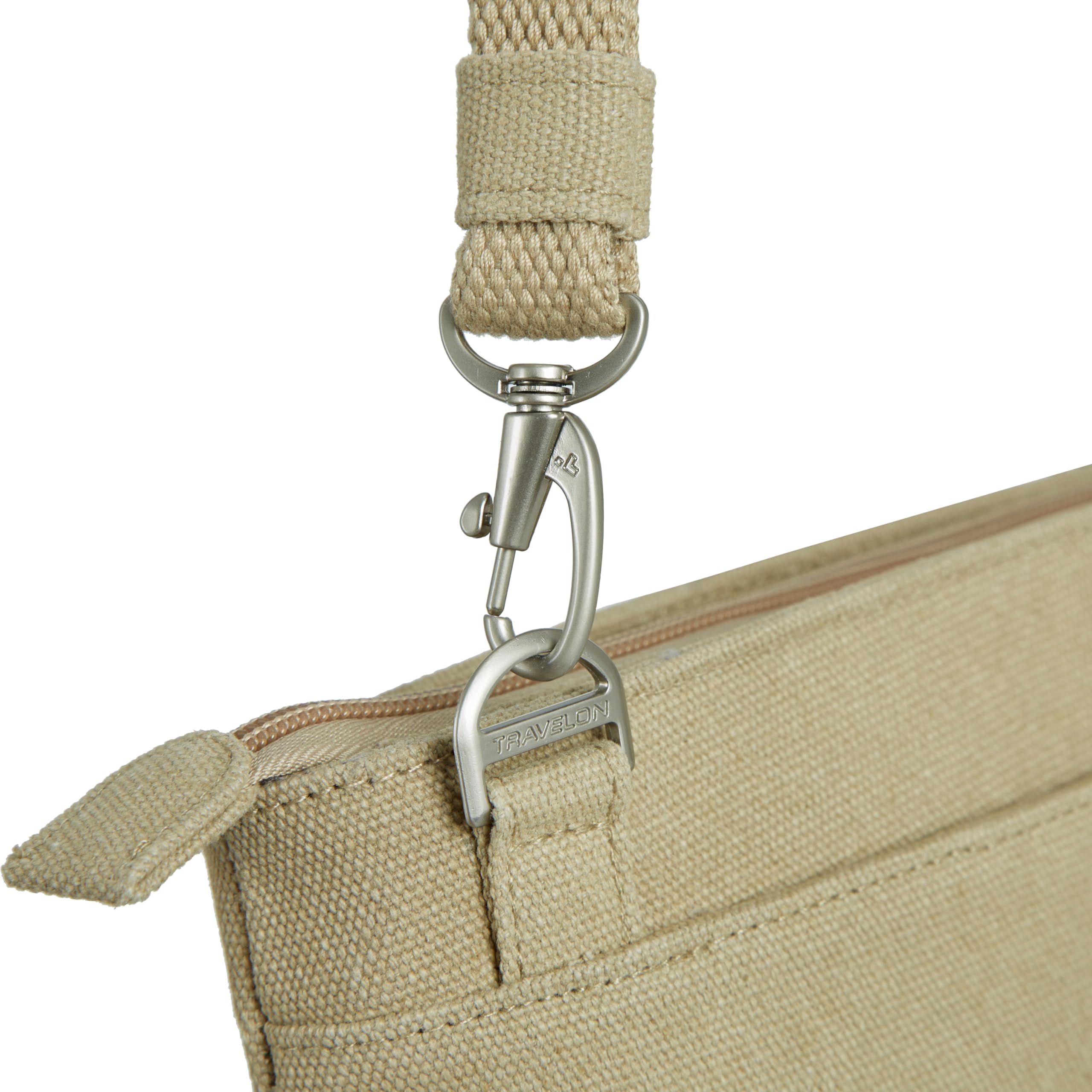 Travelon Heritage Anti-Theft Small Crossbody, Natural