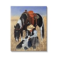 Stupell Industries Cowboy with Dog & Horse Canvas Wall Art by Victoria Schultz