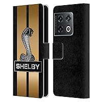 Head Case Designs Officially Licensed Shelby Gold Car Graphics Leather Book Wallet Case Cover Compatible with OnePlus 10 Pro