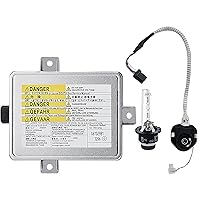 Xenon HID Headlight Ballast Unit Assembly with Igniter and D2S Bulb fit for 2002-2005 Acura TL / TSX/ TL Type-S, 2004-2006 Mazda 3, 2004-2009 Honda S2000 Replaces # W3T10471 X6T02971 X6T02981 W3T14371