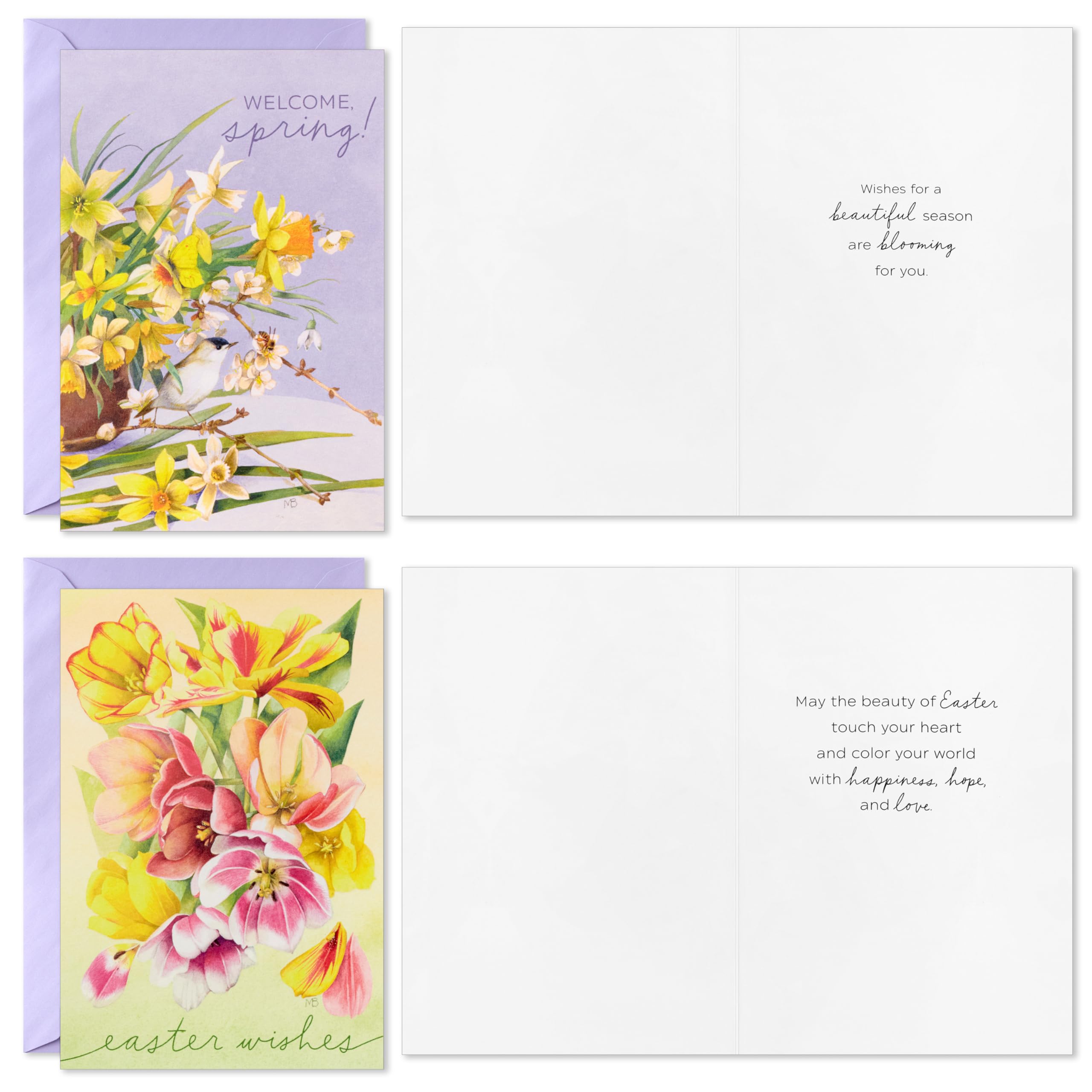 Hallmark Marjorlein Bastin Assorted Spring and Easter Cards (36 Cards with Envelopes)