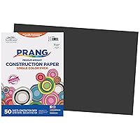 Prang (Formerly SunWorks) Construction Paper, Black, 12