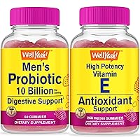 Probiotic Men 10B CFUs + Vitamin E, Gummies Bundle - Great Tasting, Vitamin Supplement, Gluten Free, GMO Free, Chewable Gummy