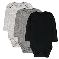 HonestBaby baby-boys Multi-pack Long Sleeve Bodysuits One-piece Organic Cotton for Infant Baby Boys, Unisex (Legacy)