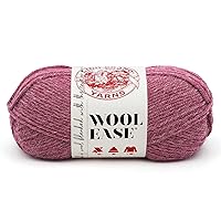 Lion Brand Yarn 620-139 Wool-Ease Yarn, One Size, Dark Rose Heather