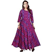 Jessica-Stuff Women Rayon Blend Stitched Anarkali Gown Wedding Dress (1252)