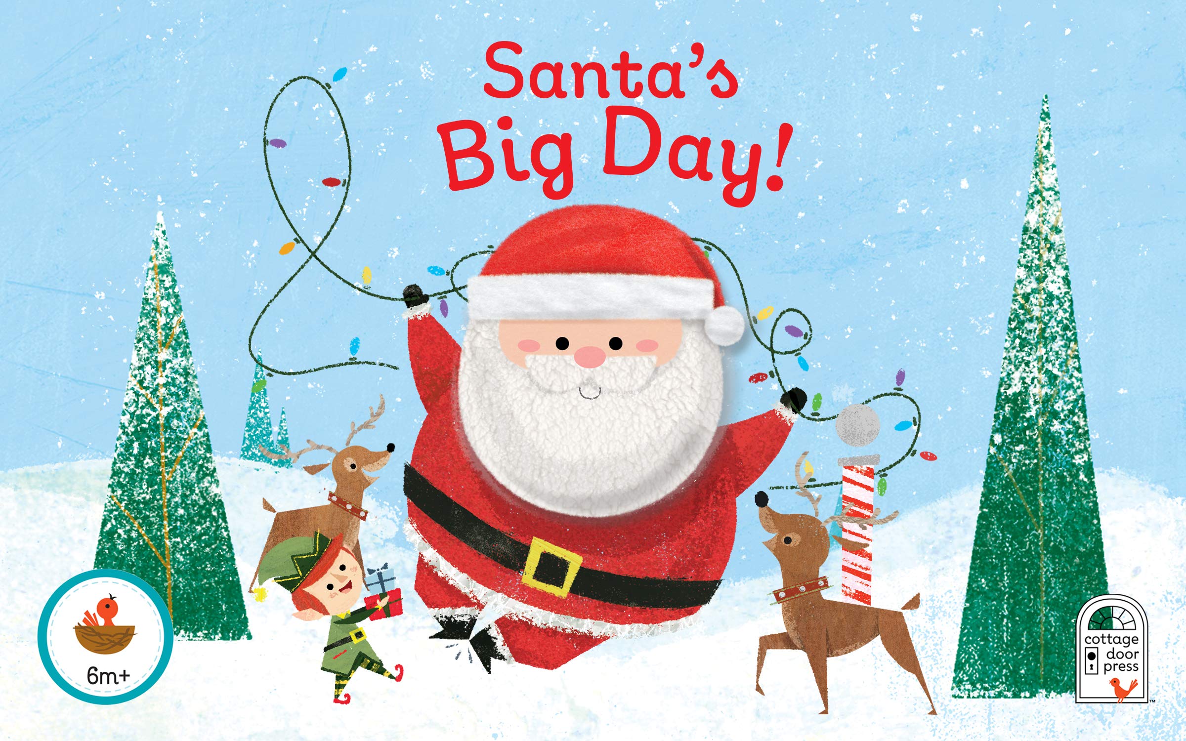 Santa's Big Day Finger Puppet Christmas Board Book Ages 0-4 (Finger Puppet Board Book)