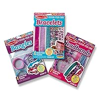 Design-Your-Own Jewelry-Making Kits - Bangles, Headbands, and Bracelets - DIY , Decorate With Stickers, Crafting Set For Kids Ages 4+