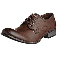 Dedes(デデス) Men's Oxford Plain Toe Outer Feather Babooch/5117, Dark Brown, 8.5