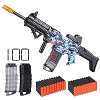 Electric Automatic Toy Gun for Nerf Guns Sniper Soft Bullets [Shoot Faster] Burst Boys,Toy Foam Blasters & with 100 Darts, Gifts Kids(Blue)