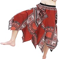 RaanPahMuang Brand Wild Angle Cut African Boubou Afrika Dashiki Art Dance Skirt