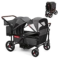 Radio Flyer Voya Stroller Wagon, 4 Seater Wagon Stroller for Kids with Low Sides, Baby Stroller Wagon, Quad Stroller