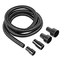 WEN 1.25-Inch by 10-Foot Dust Hose Kit with Fittings and Reducers